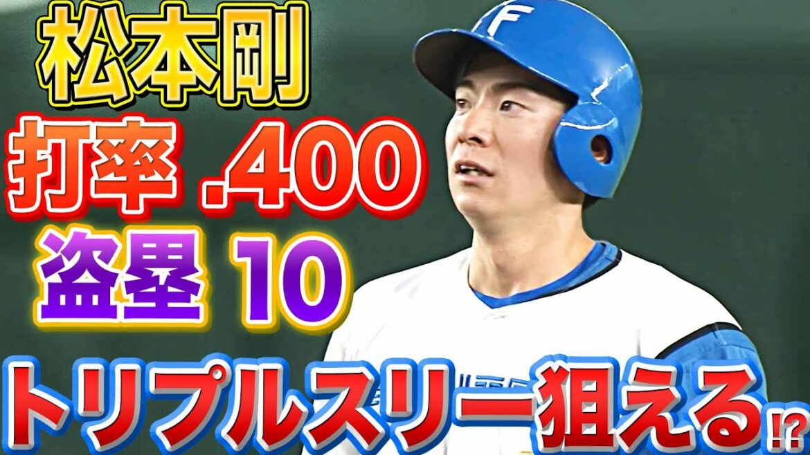 【4割10盗塁】松本剛『トリプルスリーも夢じゃない!?』