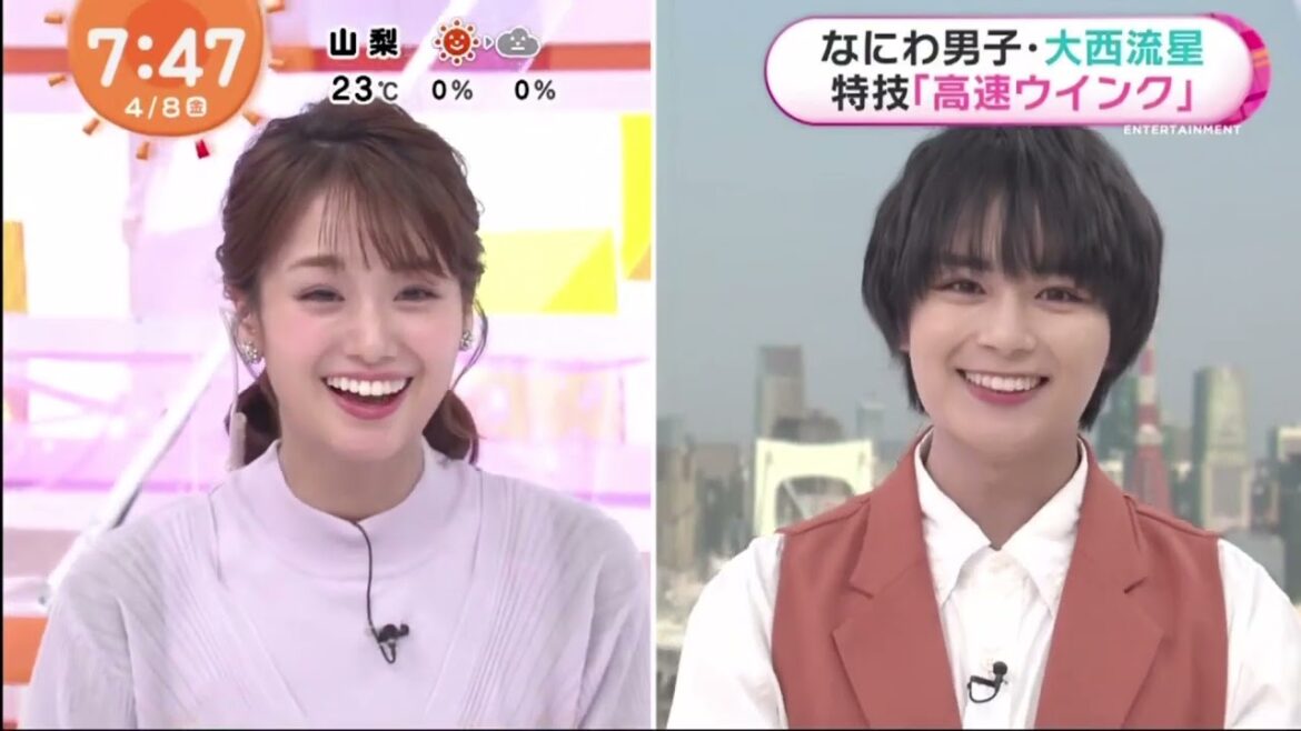 なにわ男子・大西流星 特技「高速ウインワ」めざましテレビ 2022年04月08日