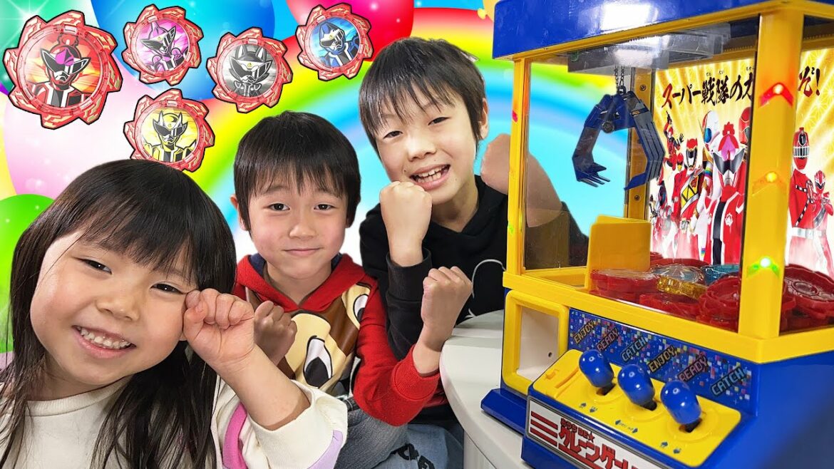 アバタロウギアがいっぱいのクレーンゲームで遊んだよ♪暴太郎戦隊ドンブラザーズ