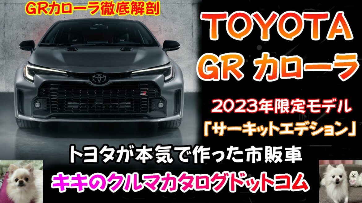 トヨタ GRカローラ発売決定！！2023年限定モデルも登場。発売する前に徹底解剖！！