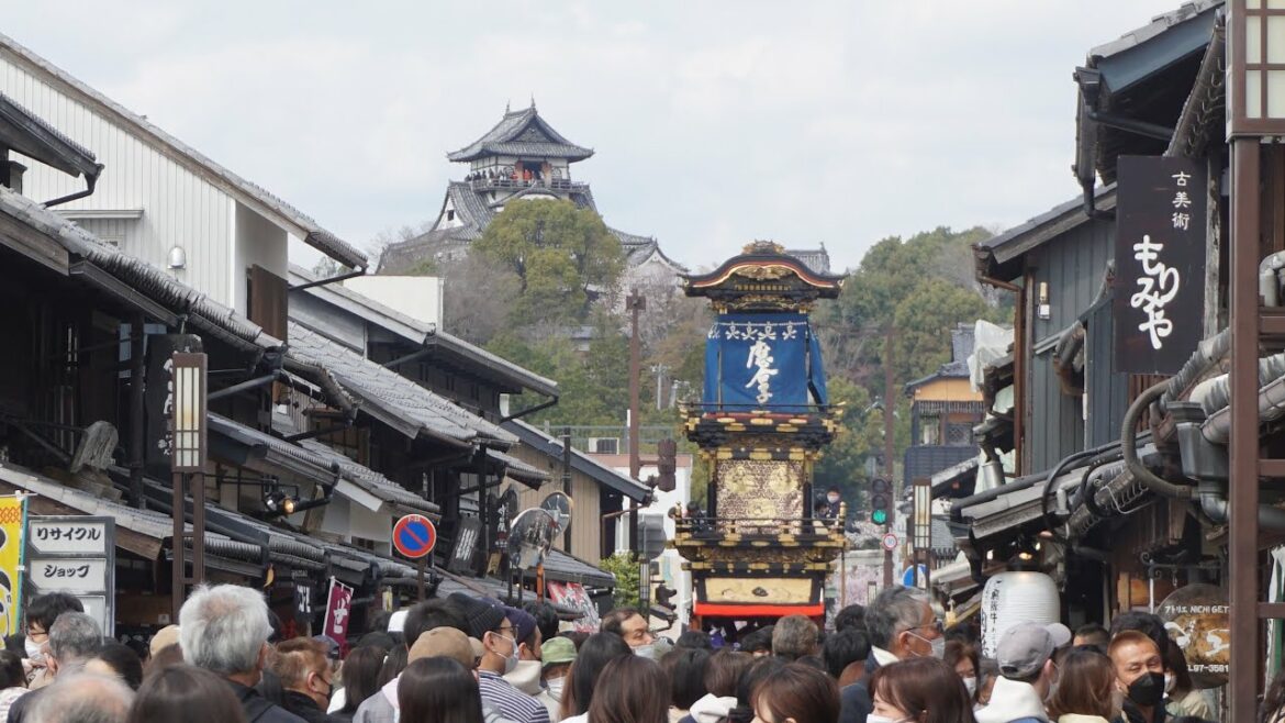 令和4年 犬山祭 場ならし 車山曳き廻し・飾り車山 熊野町/練屋町/中本町/下本町/新町/魚屋町/余坂 針綱神社