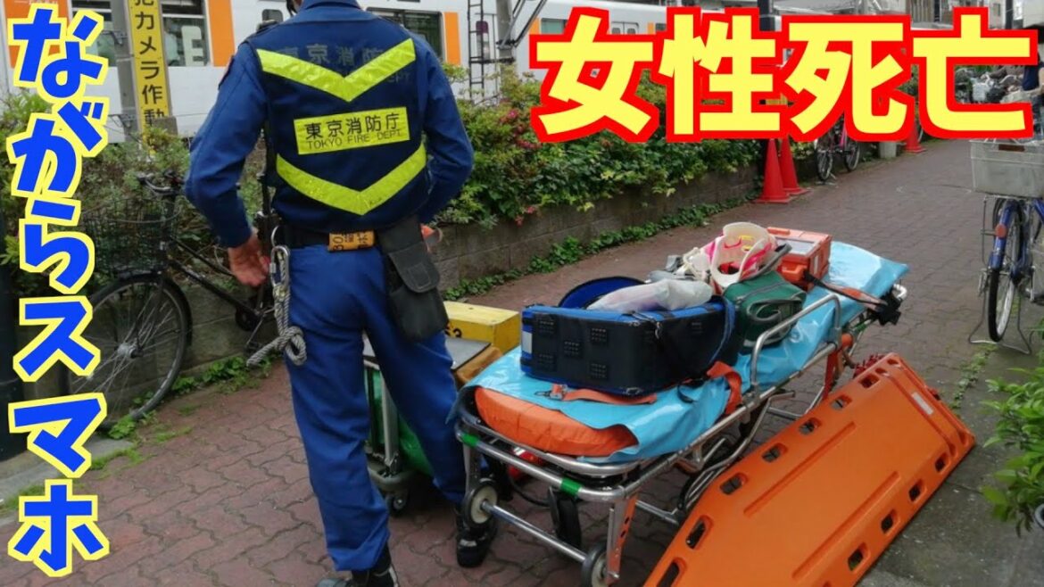 女性【３１】ながらスマホで電車に轢かれ死亡