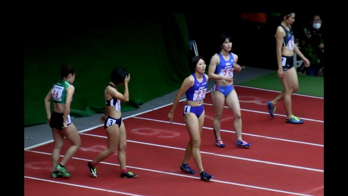 室内陸上2020  女子チャンピオンシップ   60m  A決勝  三宅奈緒香/三浦愛華/湯淺佳那子