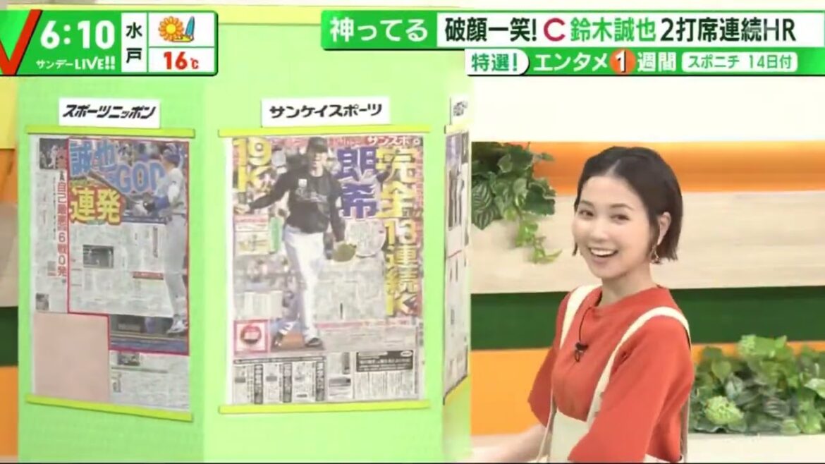 最年少完全試合!M佐々木朗希13連続奪三振『サンデーLIVE!』 2022年04月17日