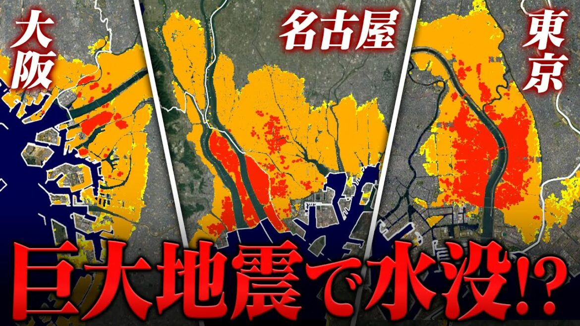 東京・大阪・名古屋は巨大地震で水没する可能性があります。内閣府公表の“過酷事象”も…