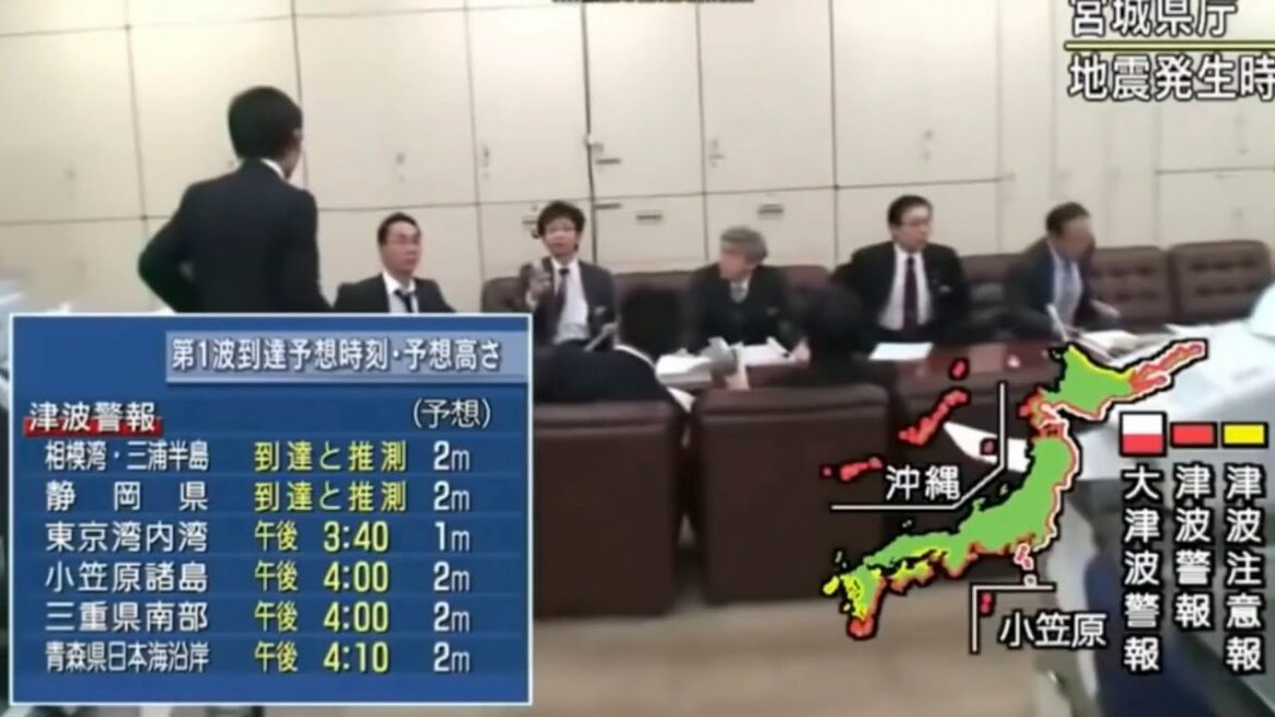 東日本大震災地震ライブ震度7宮城県庁。地震発生の瞬間！311　earthquake LIVE!