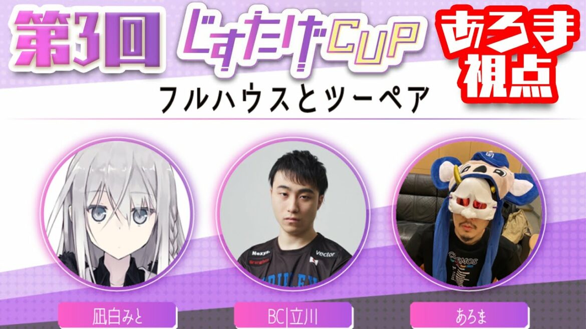 第三回じすたげCUP　チーム「フルハウスとツーペア」