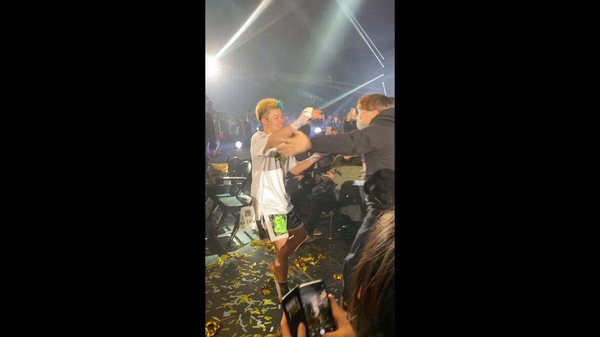 那須川天心に試合後にハグしに行ったら….　#shorts