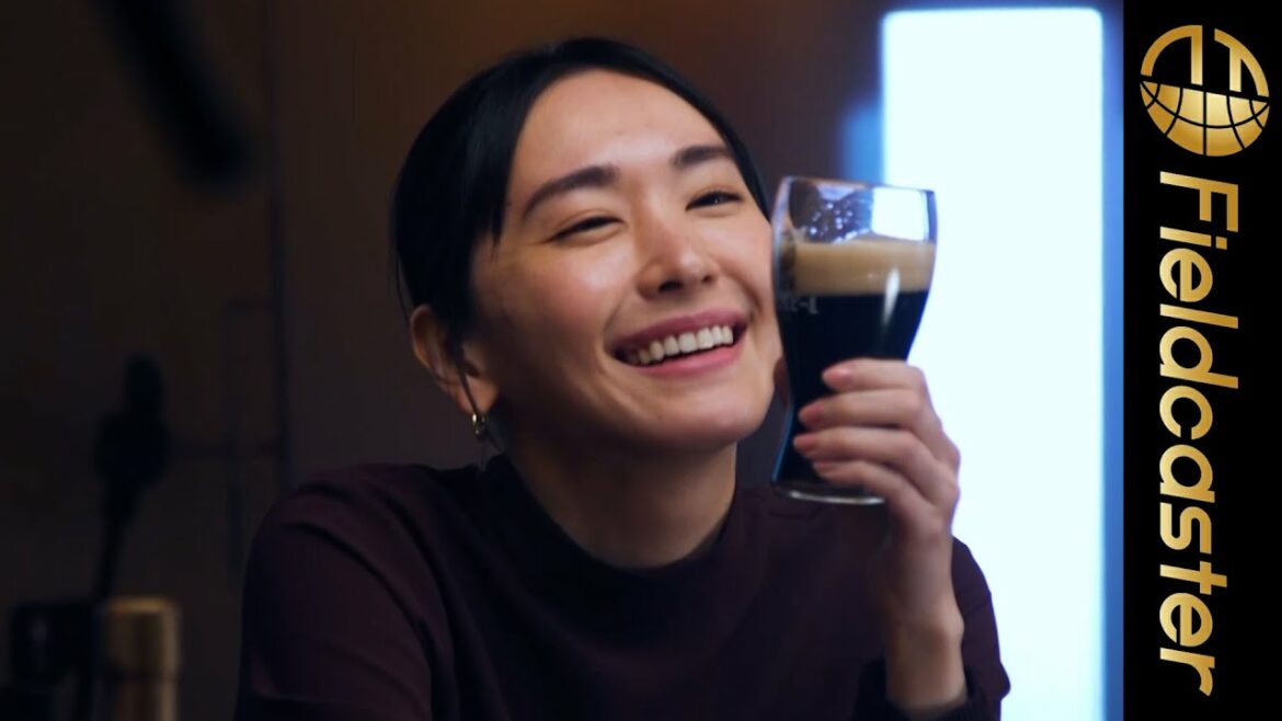 さわやかなガッキー　一杯飲んだ笑顔が愛おしい🖤　『アサヒ生ビール黒生』