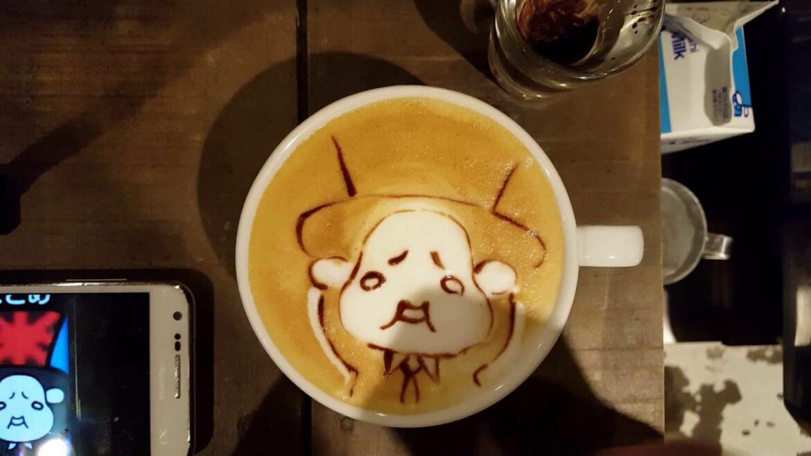 #本日の暇カプチーノ、『けいとる（岡本圭人）』。Hey! Say! JUMP ラテアート