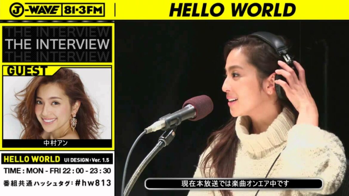 特集 「THE INTERVIEW with 中村アン」 ①
