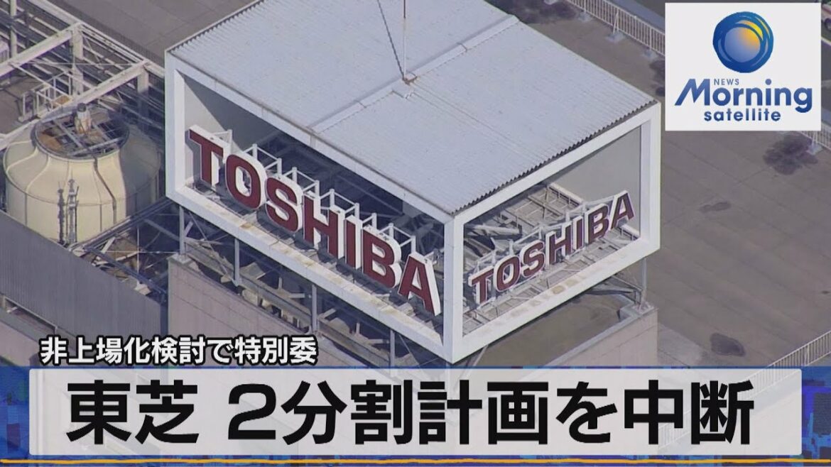 非上場化検討で特別委　東芝 ２分割計画を中断【モ－サテ】（2022年4月8日）