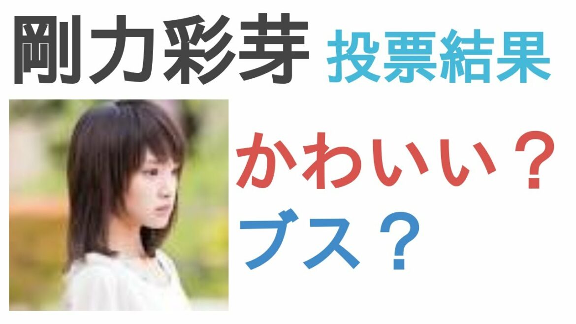剛力彩芽はかわいい？ブス？【投票結果】