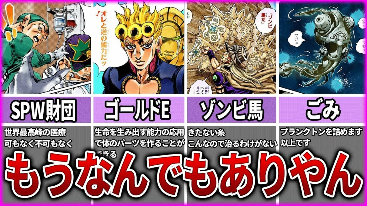 【ジョジョ】ゴミすぎる回復手段ランキングTOP10【ゆっくり解説】