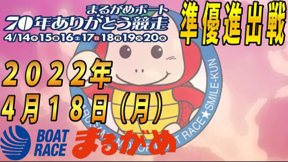 【まるがめLIVE】2022.04.18～準優進出戦～まるがめボート　７０年ありがとう競走