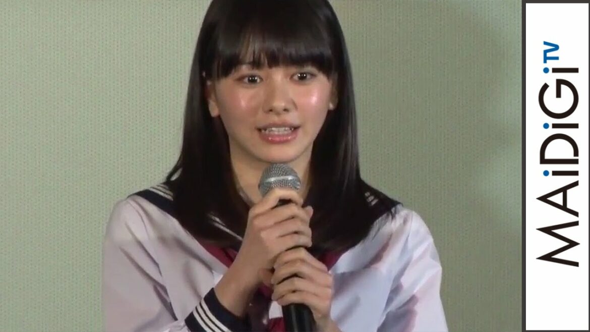山本舞香「めっちゃ緊張」久松郁実とセーラー服姿で登場　映画「桜ノ雨」学生限定試写会　#Maika Yamamoto　#movie