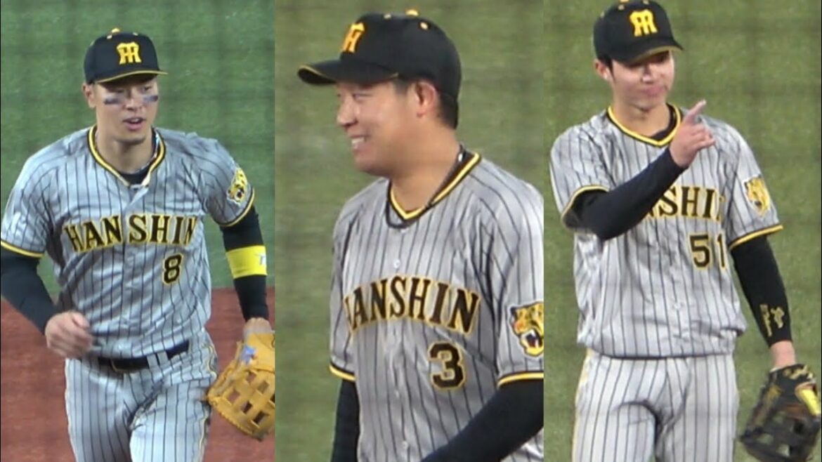 勝利呼びこんだ！７回裏の３つのアウトは全てファインプレー 佐藤輝明 中野 大山悠輔 阪神タイガース 2022年4月22日 神宮球場