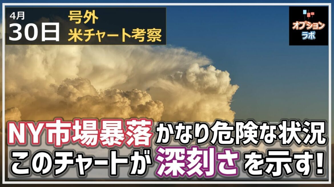 【日経225オプション考察】4/30 号外版　NY市場暴落でかなり危険な状況に。何がどうヤバいのか鍵となるチャートをチェック！