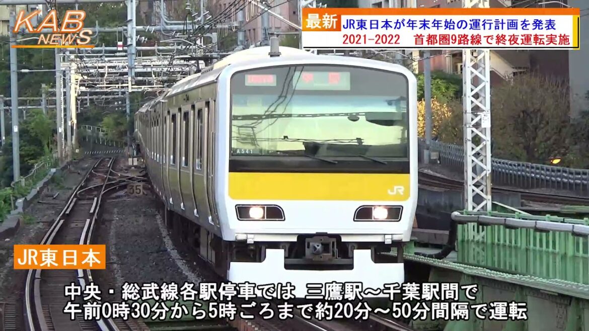 2021年12月13日ニュース 「JR東日本が年末年始の運行計画を発表」 2021年12月13日ニュース 「JR東日本が年末年始の運行計画を発表」