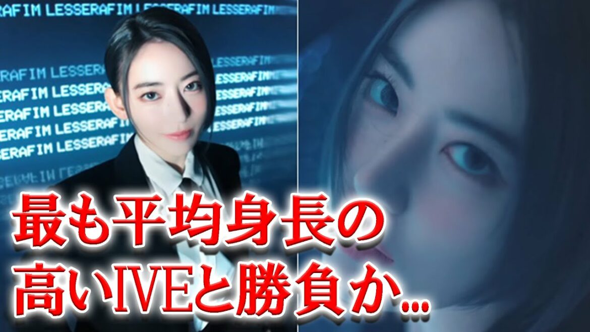 Le Sserafim 163cmの宮脇咲良が一番身長の低いメンバーであることが判明