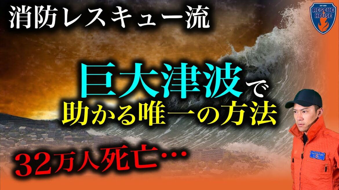 【津波】知らないと絶対に助からない理由!南海トラフ,首都直下地震の大津波から唯一助かる方法。消防レスキューのリアル回避方法! 【津波】知らないと絶対に助からない理由!南海トラフ,首都直下地震の大津波から唯一助かる方法。消防レスキューのリアル回避方法!