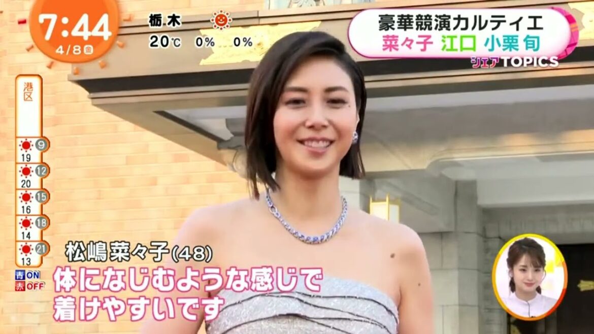 豪華競演カルティエ菜々子江口小栗旬『めざましテレビ』2022年4月8日