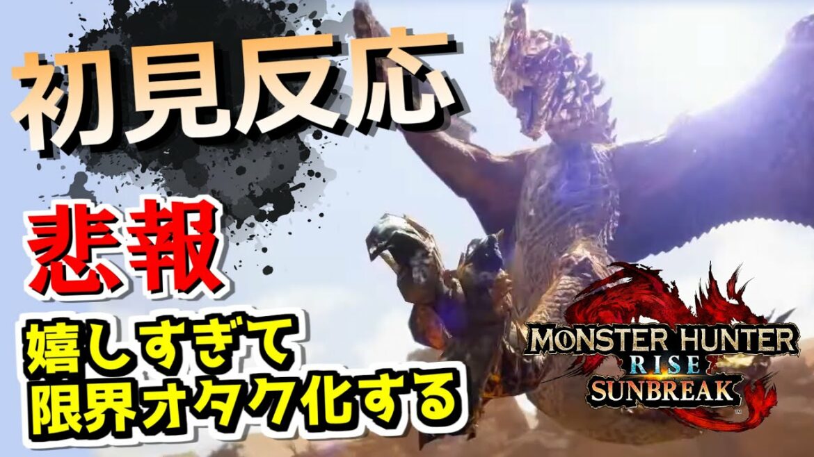【初見反応】セルレギオス参戦＋オトモハンター実装で限界オタクになってしまう男　【モンハンライズ サンブレイク/スペシャルプログラム】