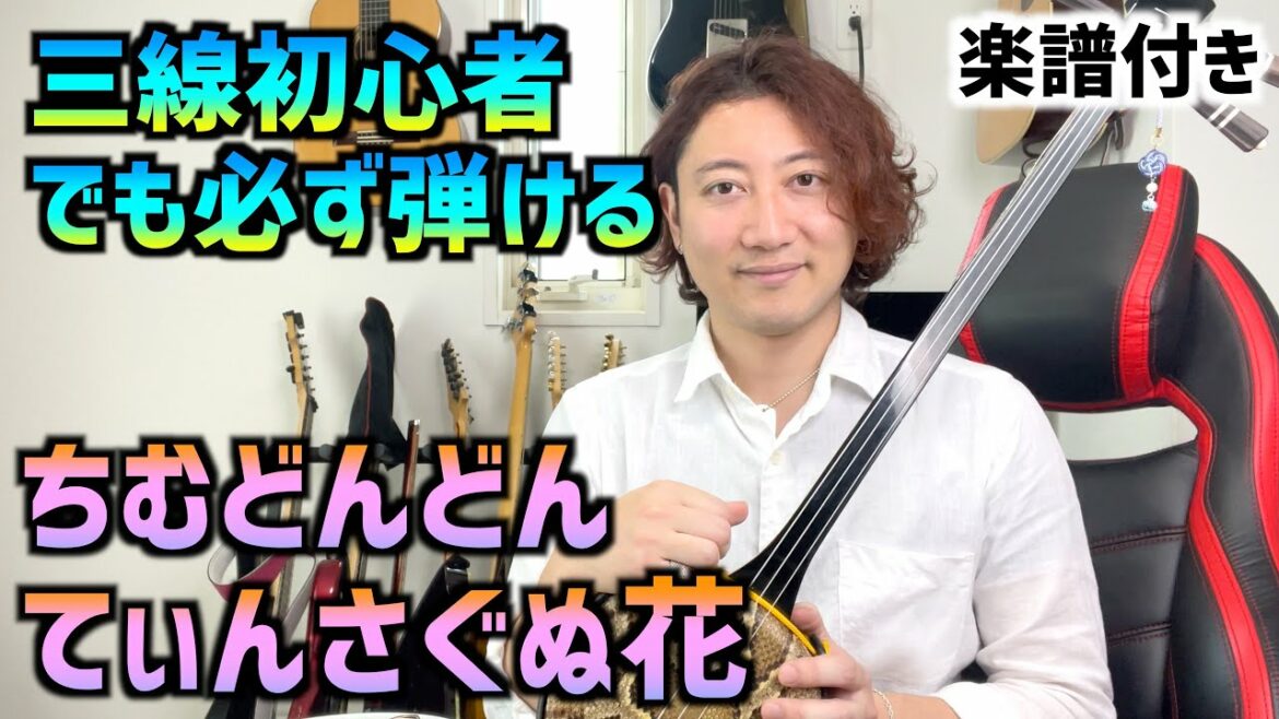 【工工四付き】ちむどんどん/てぃんさぐぬ花【初心者向け三線レッスン】