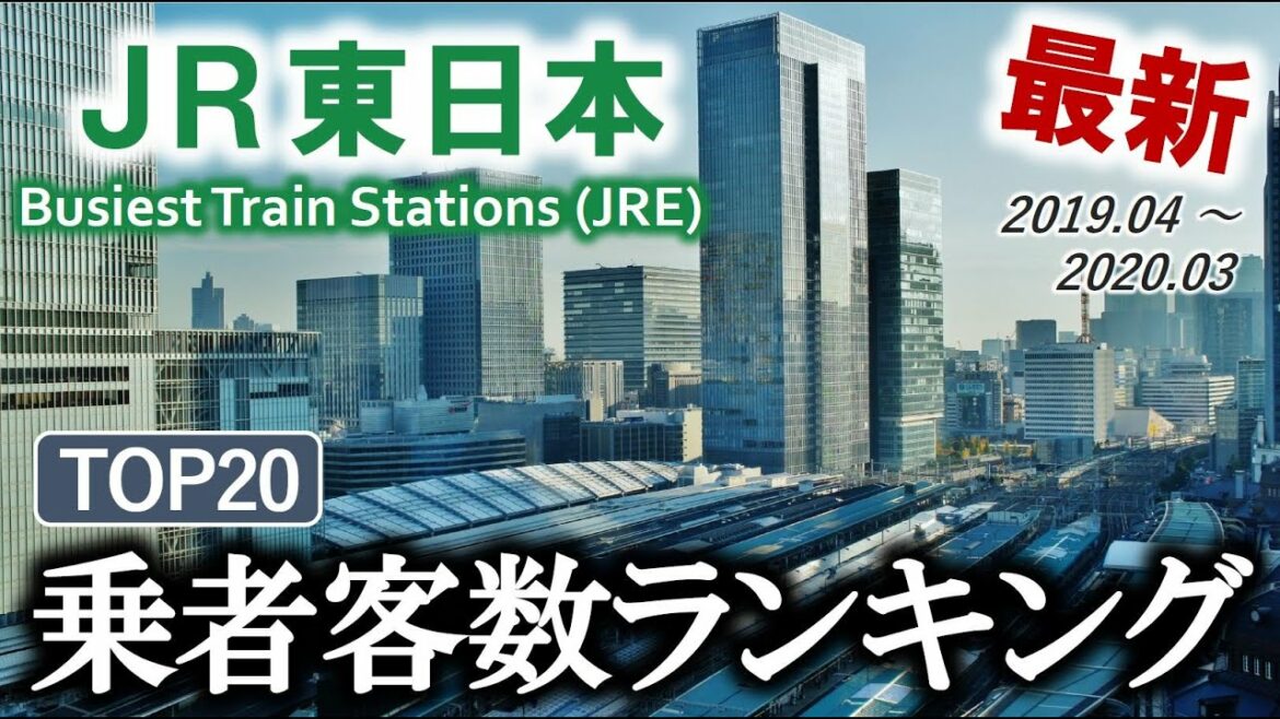 【最新】JR東日本 乗者客数ランキング Ranking of Busiest Train Stations in East Japan (FY2019)