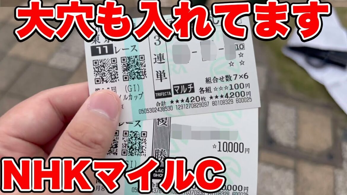 【競馬に人生賭けた大勝負】NHKマイルCの勝負！幸先好調の中、ヒモ大穴絡めて3連単勝負しました！！【ギャン中】【検証】【Horse Racing】#競馬 #NHKマイルC #3連単