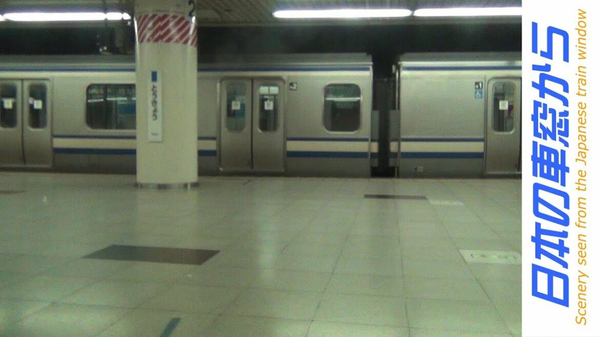 【車窓】＜地下停電の瞬間＞成田エクスプレス新宿→東京　JR Narita EXP Moment of power failure