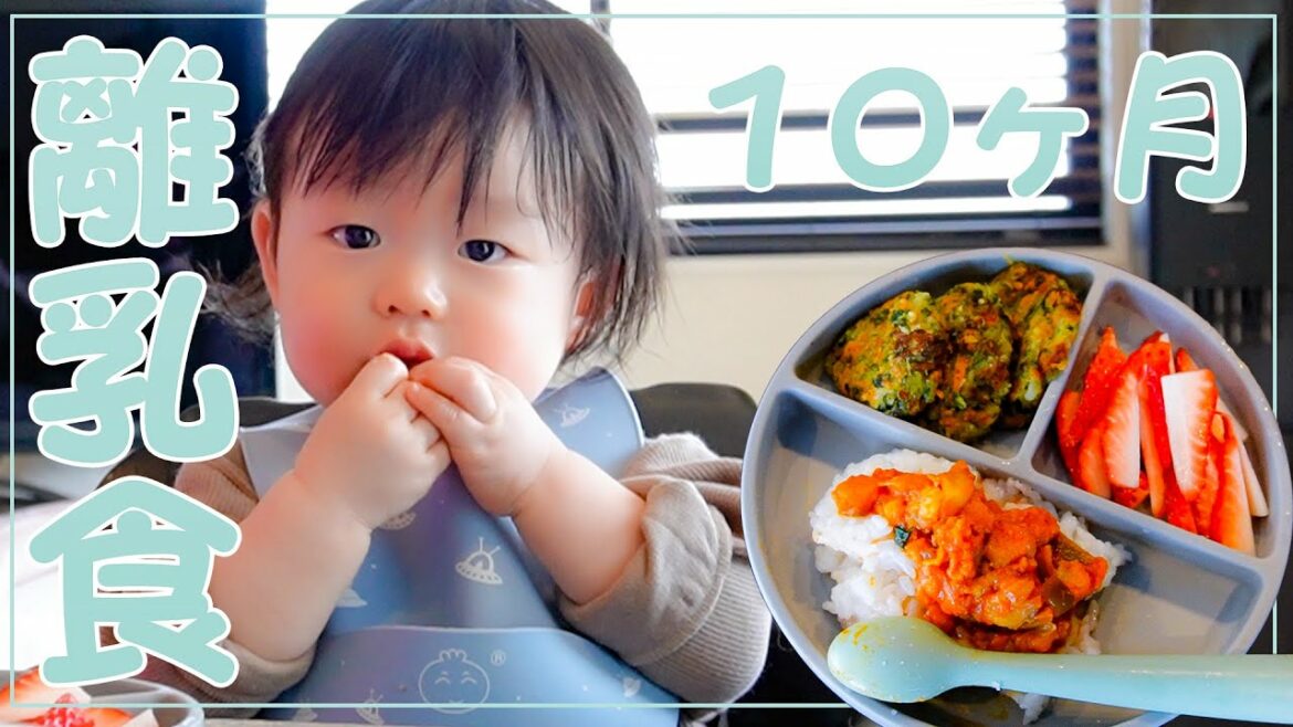 【離乳食】たろ君１０ヶ月の離乳食を作って食べてもらいました【赤ちゃん】