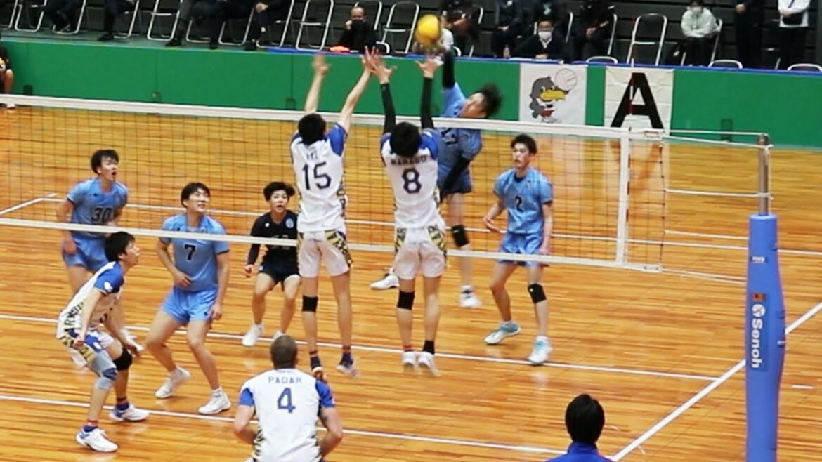 【2022黒鷲旗バレー】順天堂大学 vs 東レ・アローズ　第２セット ＜全日本男女選抜バレーボール大会＞