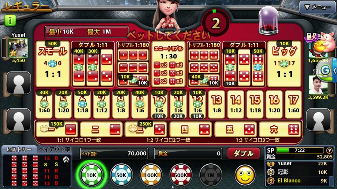 【Full House Casino】SICBO ソーシャル大小【フルハウスカジノ】#15