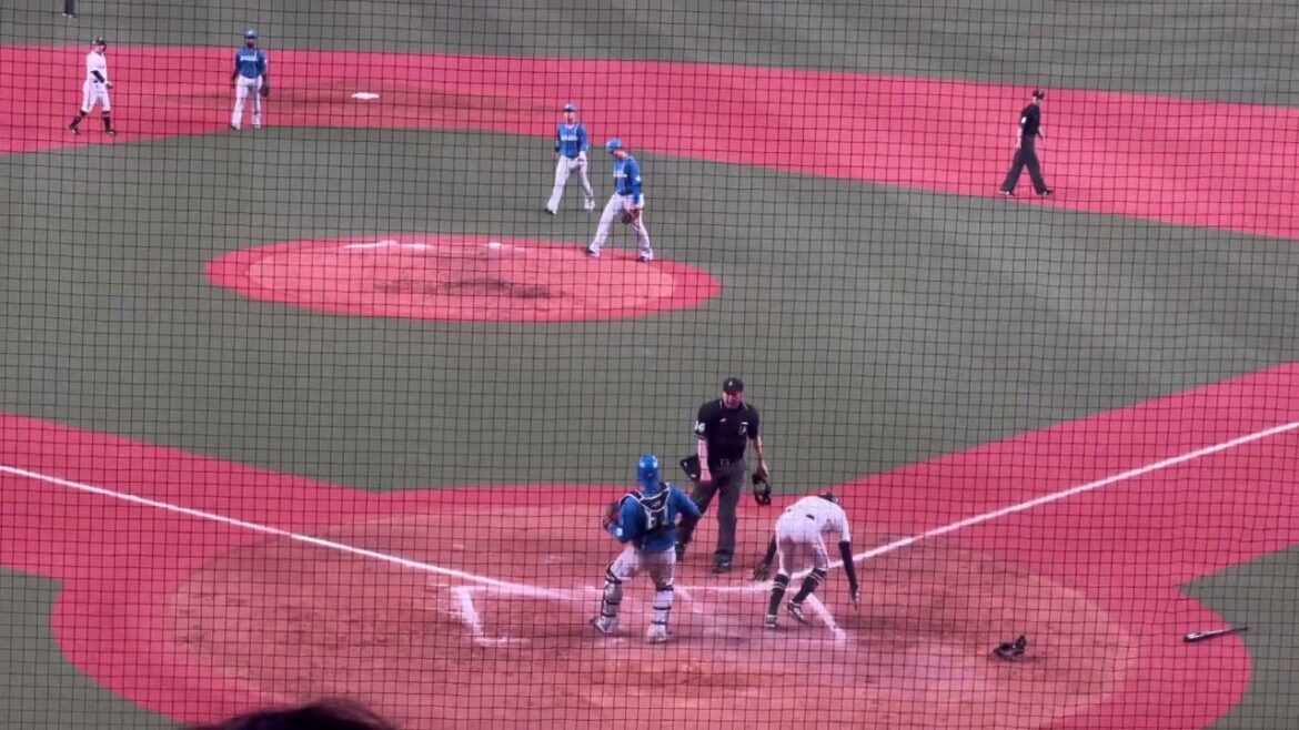 オvs日   日ハム松本剛外野手　新庄級のドンピシャバックホーム#日本ハム