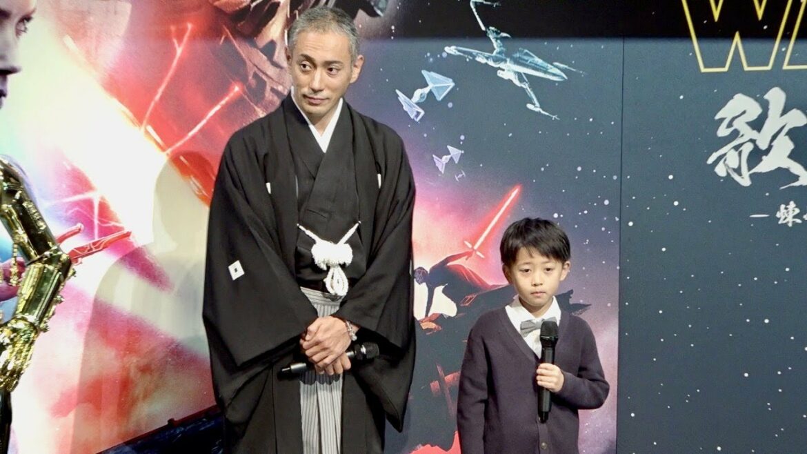 市川海老蔵が息子・堀越勸玄と「スター・ウォーズ歌舞伎」に挑戦（舞台挨拶篇）／スター・ウォーズ歌舞伎 ー煉之介光刃三本ー