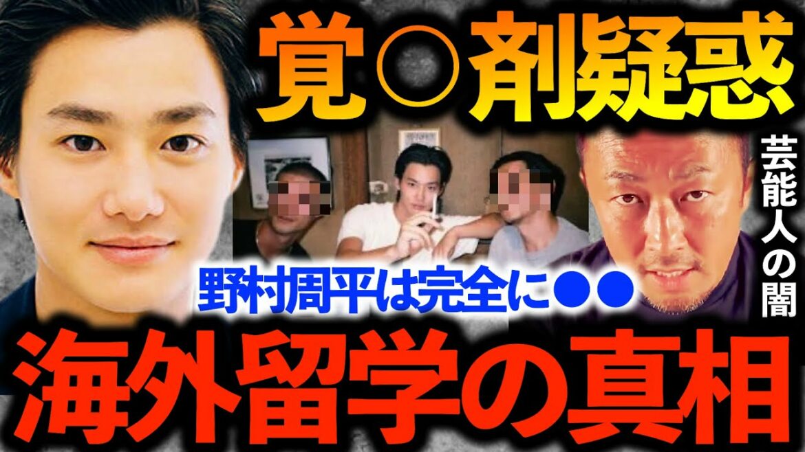 薬○使用疑惑！野村周平は完全に●●！海外留学する芸能人タイミングおかしいやろ！！これが芸能人の闇！！【ガーシーch切り抜き東谷義和暴露】ツイッタースペース切り抜き成宮寛貴