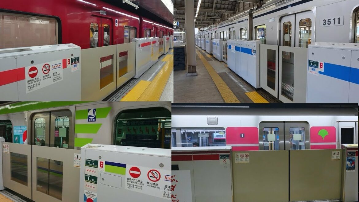 都営地下鉄全路線ホームドア稼働集 Toei Subway platform door operation collection