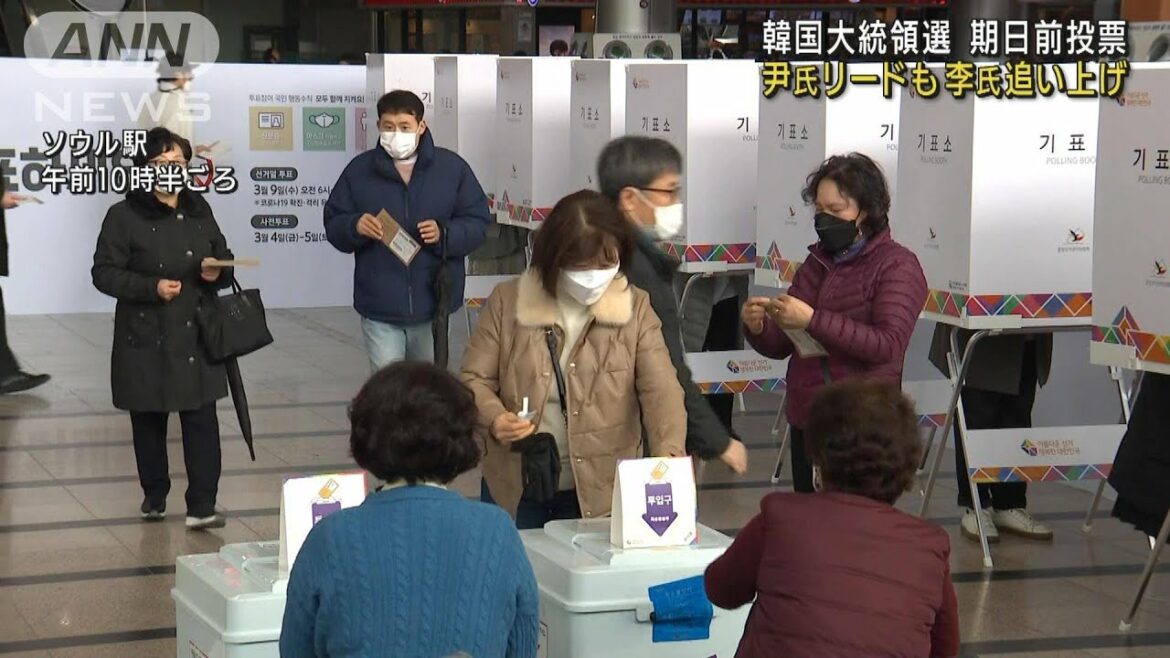 韓国大統領選　9日投開票　期日前投票始まる(2022年3月4日)