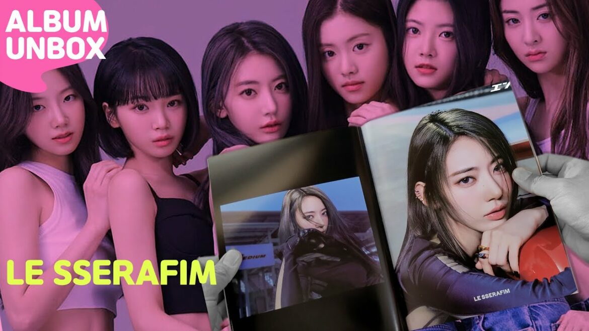 【UNBOXING】宮脇咲良＆チェウォン合流、LE SSERAFIM - FEARLESS (1st)アルバム アンボックス