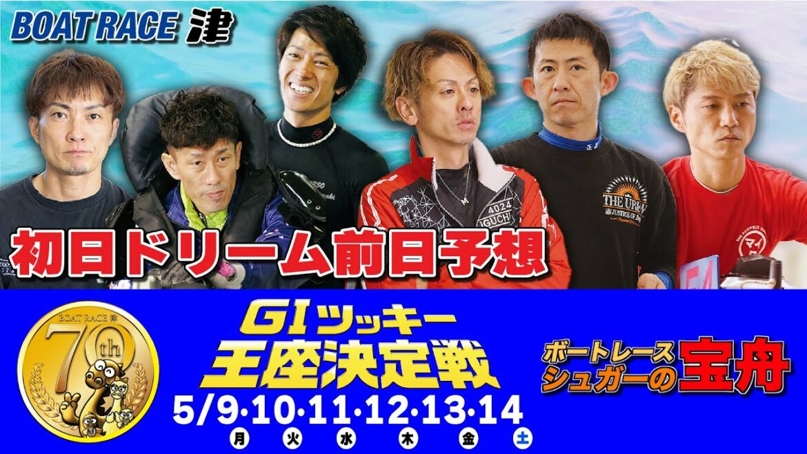 【ボートレース津】GⅠツッキー王座決定戦初日ドリーム前日予想