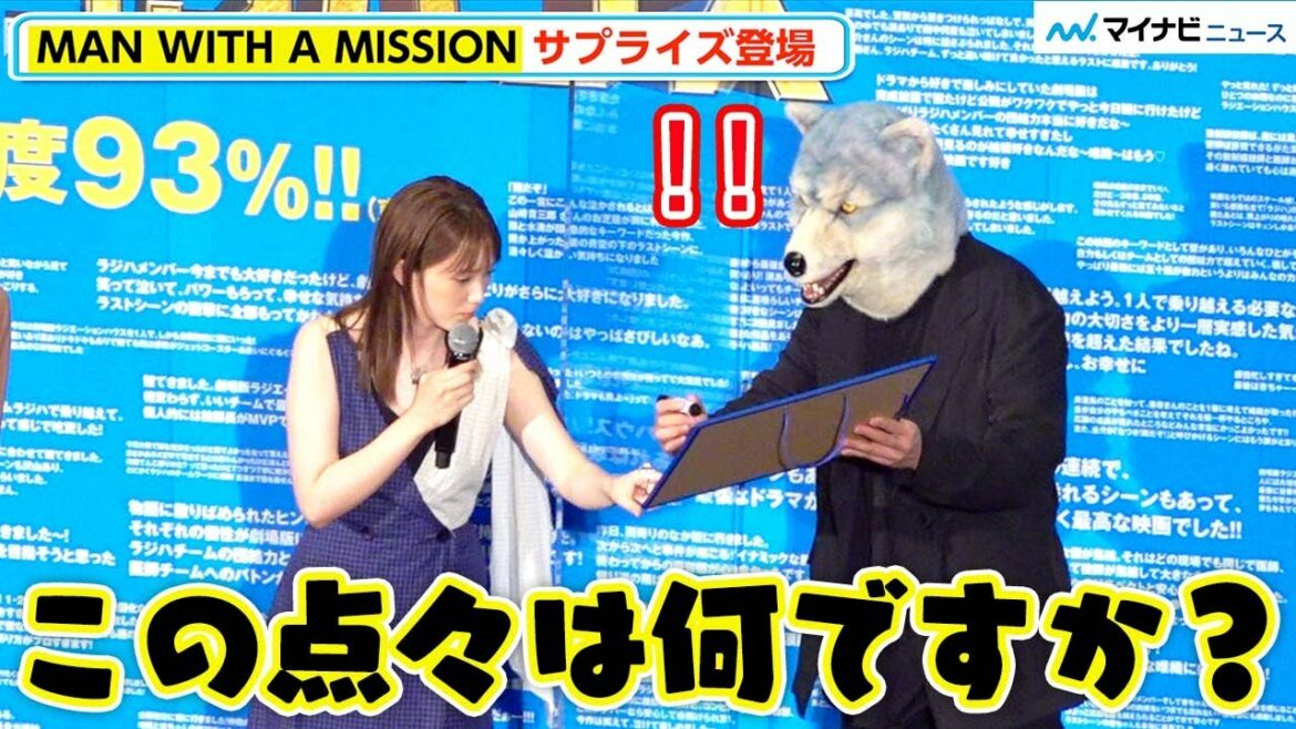 本田翼、マンウィズ・ボイさんの誤字を真顔で指摘「この点々は何ですか？」、ジョニさんすかさずフォロー「日本語が不慣れ…」　『劇場版ラジエーションハウス』公開後舞台挨拶