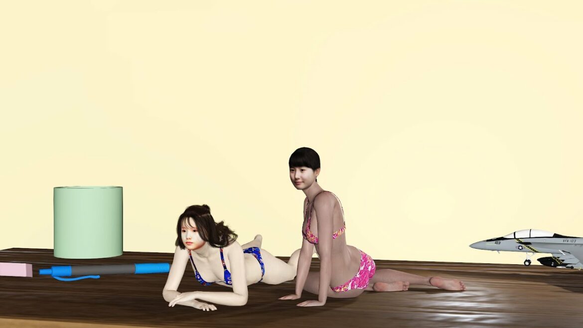 本田真凛、本田望結、ビキニで踊ってみた。