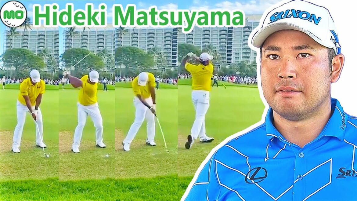 松山英樹 Hideki Matsuyama 日本の男子ゴルフ スローモーションスイング!!!