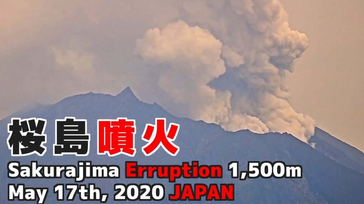 【タイムラプス】 桜島 噴火 1,500m 5/17 Sakurajima Eruption 1,500m Japan 【タイムラプス】 桜島 噴火 1,500m 5/17 Sakurajima Eruption 1,500m Japan