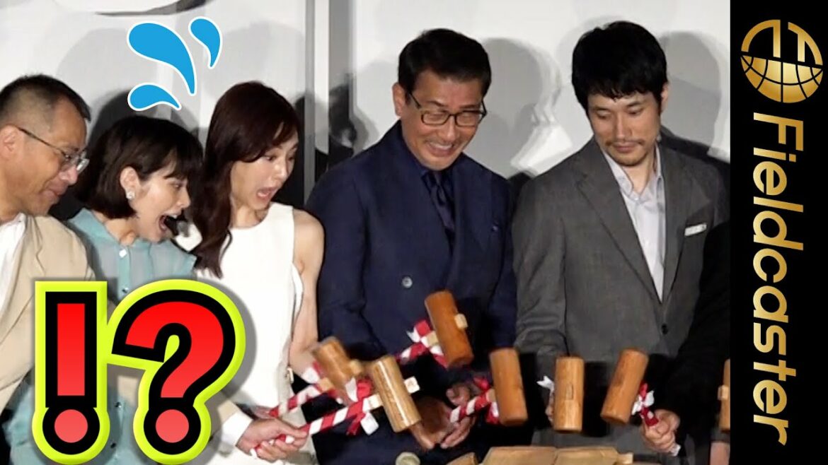 “ハプニング” 中井貴一、北川景子ら　鏡開きで失敗！？　＠映画『大河への道』公開初日舞台挨拶