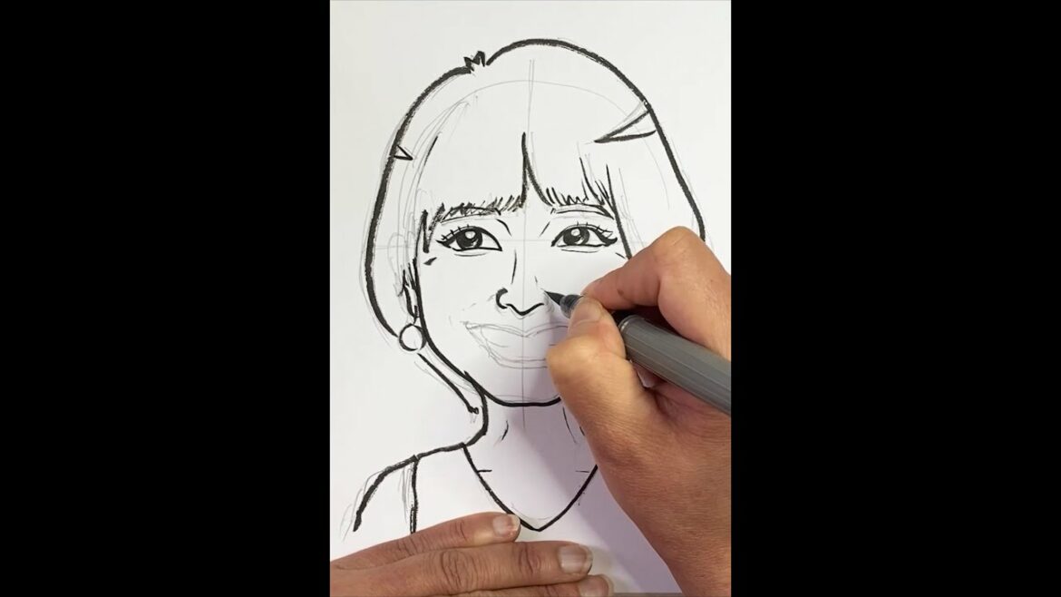 【似顔絵師】【ASMR】新垣結衣さんを描いてみたら幸せオーラが溢れた♡#shorts