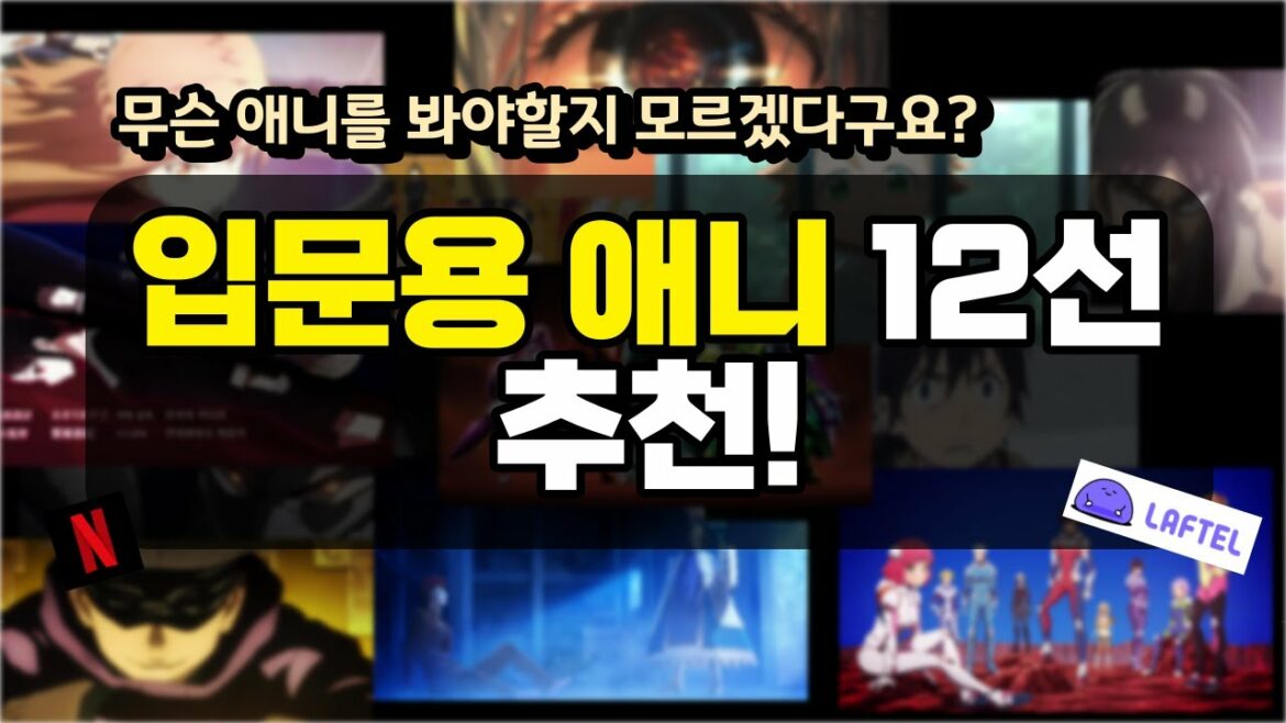 아직도..안봤다고...? 현직 씹덕이 알려주는 '입문자용' 애니 12개 추천!! (꿀잼 보장) [애니 추천]