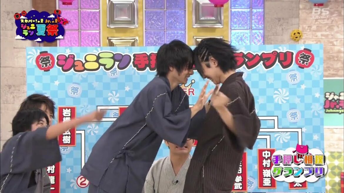 JJL #95 2013-08-11 [Part 1] | 神宮寺勇太 岩橋玄樹 Natsu Matsuri 夏祭り (Hand-pushed Sumo / 手押し相撲グランプリ)