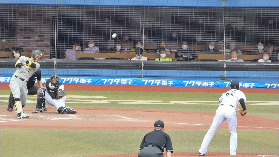 阪神タイガース 佐藤輝明の3ベースで4点目❕ 3回表｜千葉ロッテマリーンズ 2 - 6 阪神タイガース 2022年5月28日(土) Japan交流戦